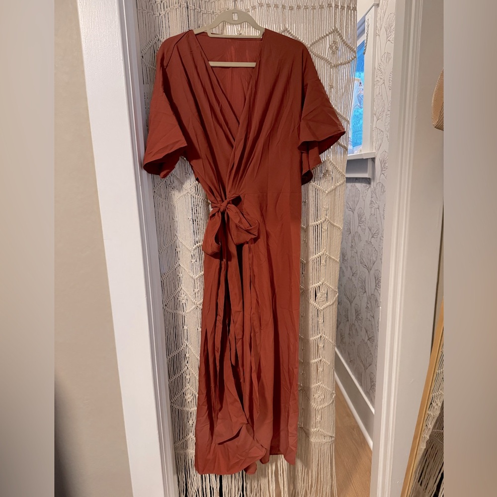 Wrap dress size 12 in Dusty Rose Pink